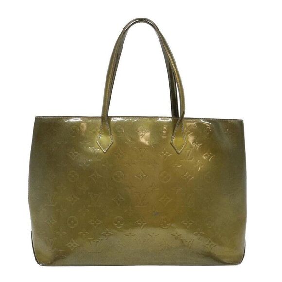 LOUIS VUITTON Monogram Vernis Wilshire GM Tote Bag Gris - Picture 3 of 15